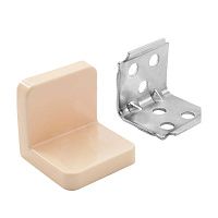 ANGLE Уголок мебельный с пластиковой накладкой 26х26х28 мм бежевый, PLS26X26X28BG ANGLE Уголок мебельный с пластиковой накладкой 26х26х28 мм бежевый, PLS26X26X28BG